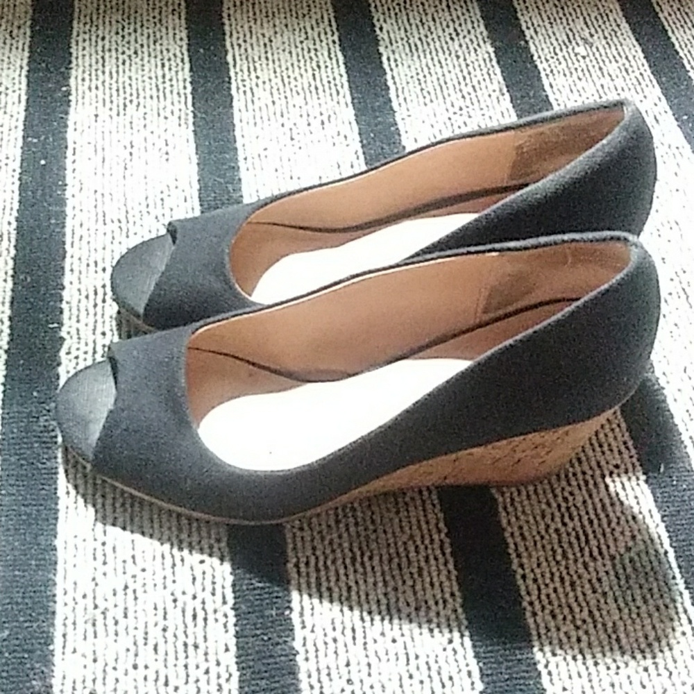 Black Wedge shoes size9